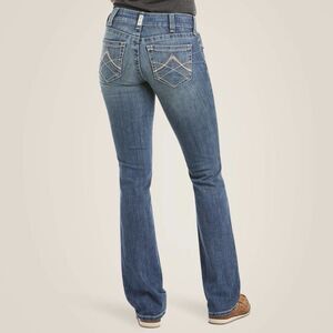 Ariat Women's Straight Leg Jeans in Medium Blue Wash